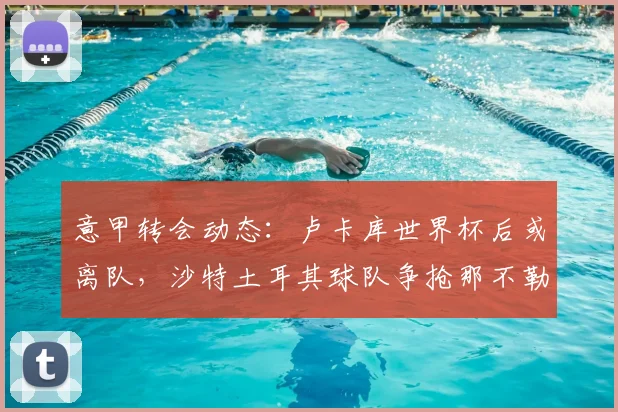 意甲转会动态：卢卡库世界杯后或离队，沙特土耳其球队争抢那不勒斯前锋